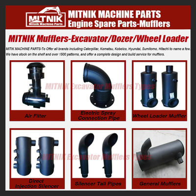 Aftermarket Replacement Excavator Muffler for SK07N2 Energy Mining Industry Parts